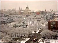 Nieve sobre Madrid